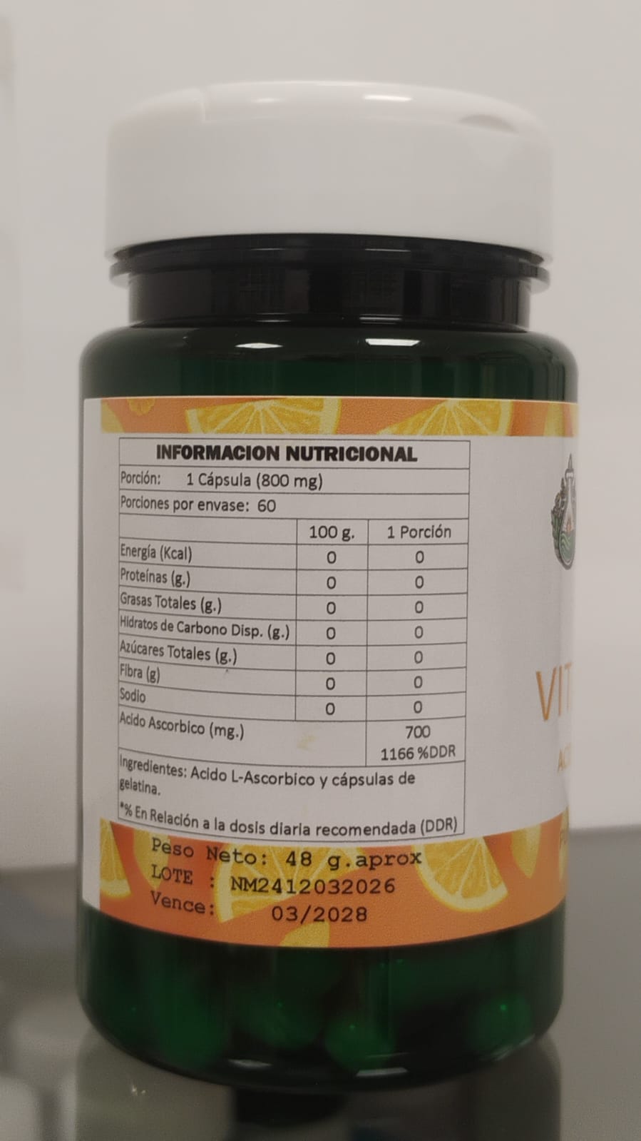 Vitamina C, Acido Ascórbico 60